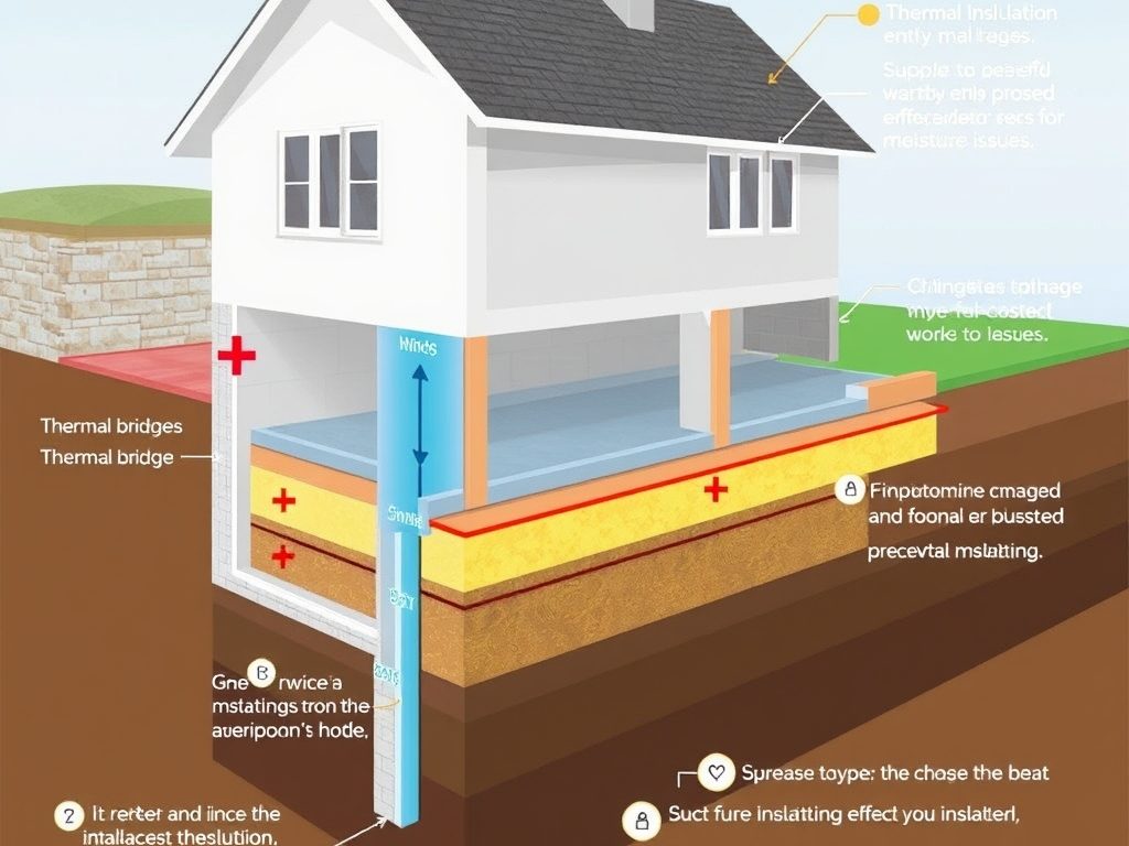Mostki termiczne przy fundamentach: jak zapobiegać stratom ciepła i problemom z wilgocią na styku izolacji