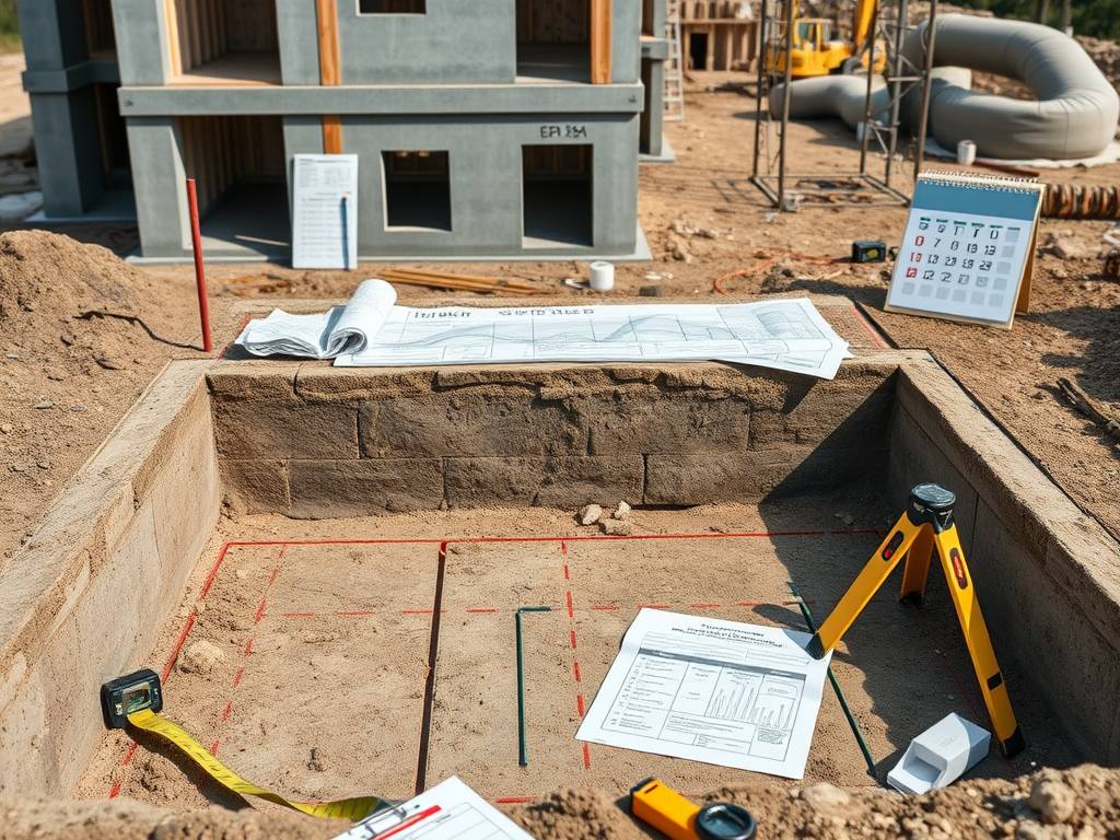 Harmonogram prac fundamentowych krok po kroku: jak zaplanować i uniknąć typowych błędów podczas budowy